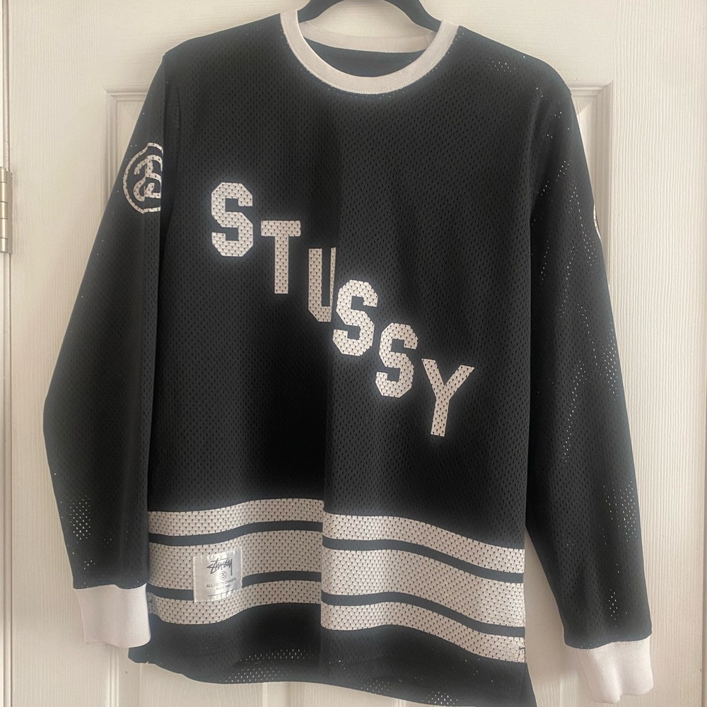 Stussy Mens All City Champs mesh hockey Jersey